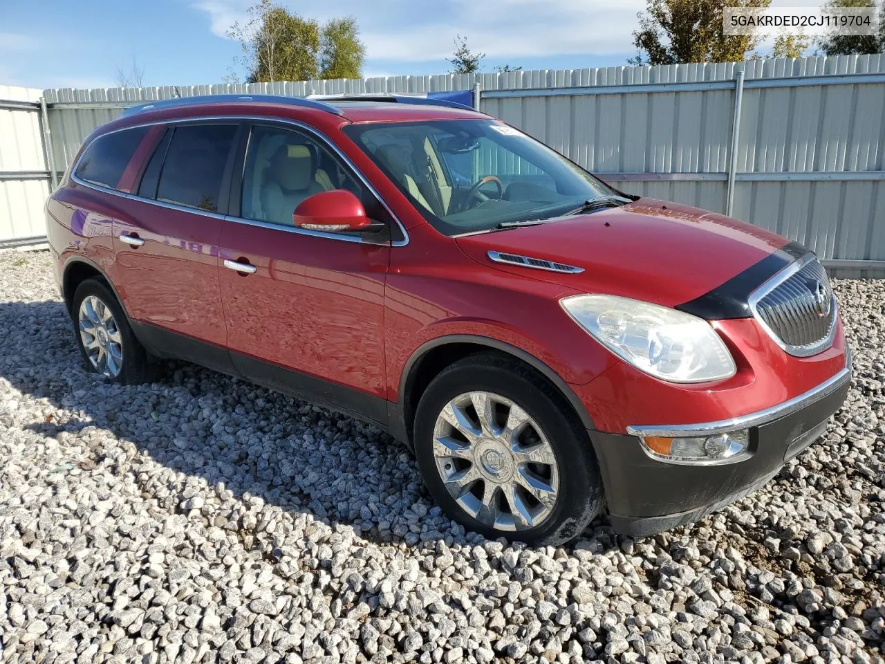 2012 Buick Enclave VIN: 5GAKRDED2CJ119704 Lot: 75932884