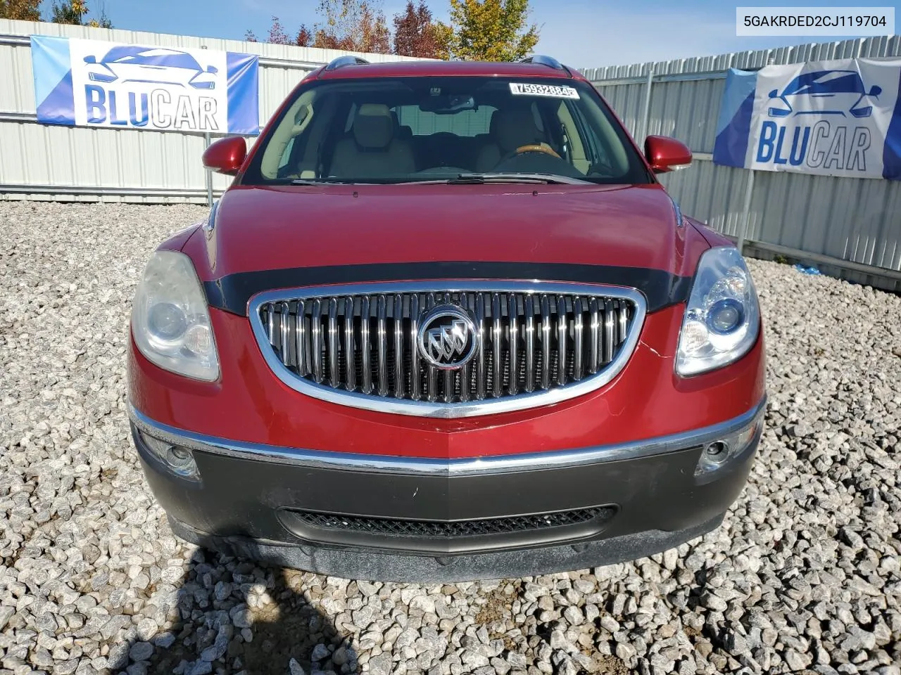 2012 Buick Enclave VIN: 5GAKRDED2CJ119704 Lot: 75932884