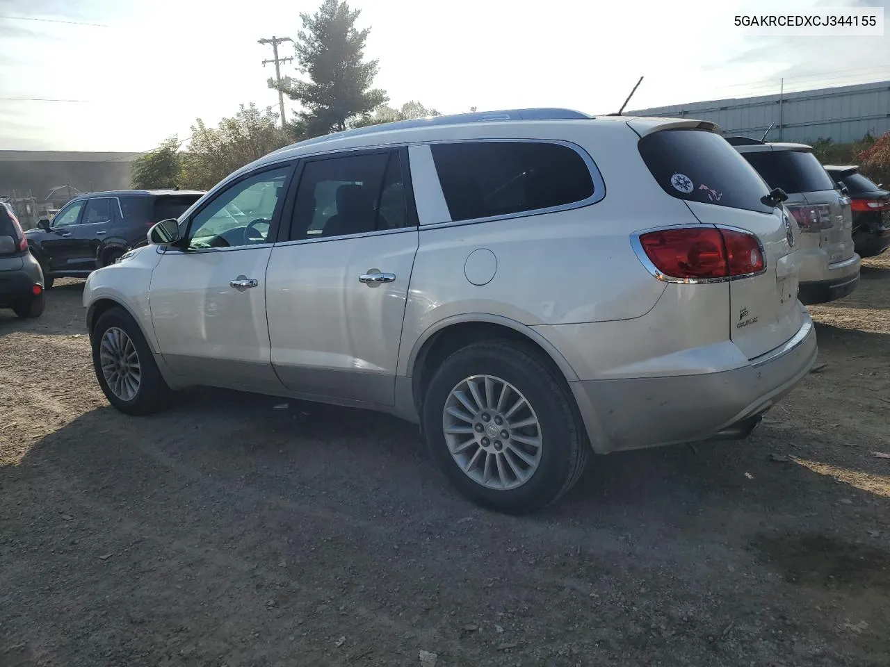 2012 Buick Enclave VIN: 5GAKRCEDXCJ344155 Lot: 76598794