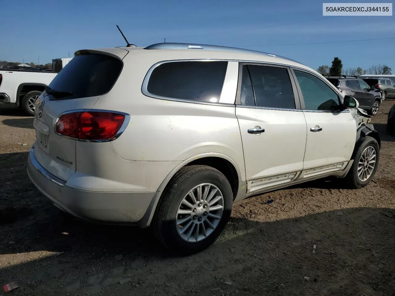 2012 Buick Enclave VIN: 5GAKRCEDXCJ344155 Lot: 76598794