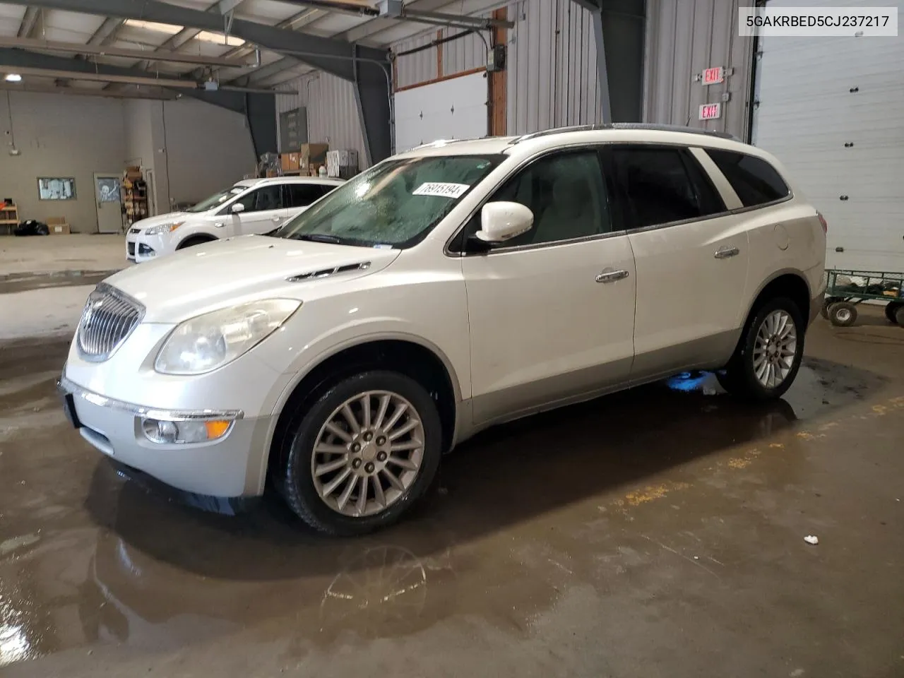 2012 Buick Enclave VIN: 5GAKRBED5CJ237217 Lot: 76915194