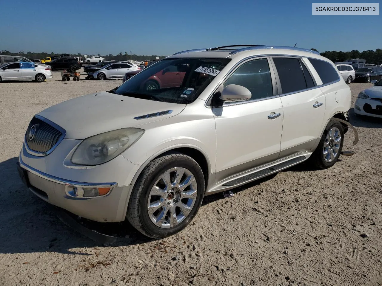 2012 Buick Enclave VIN: 5GAKRDED3CJ378413 Lot: 77351954