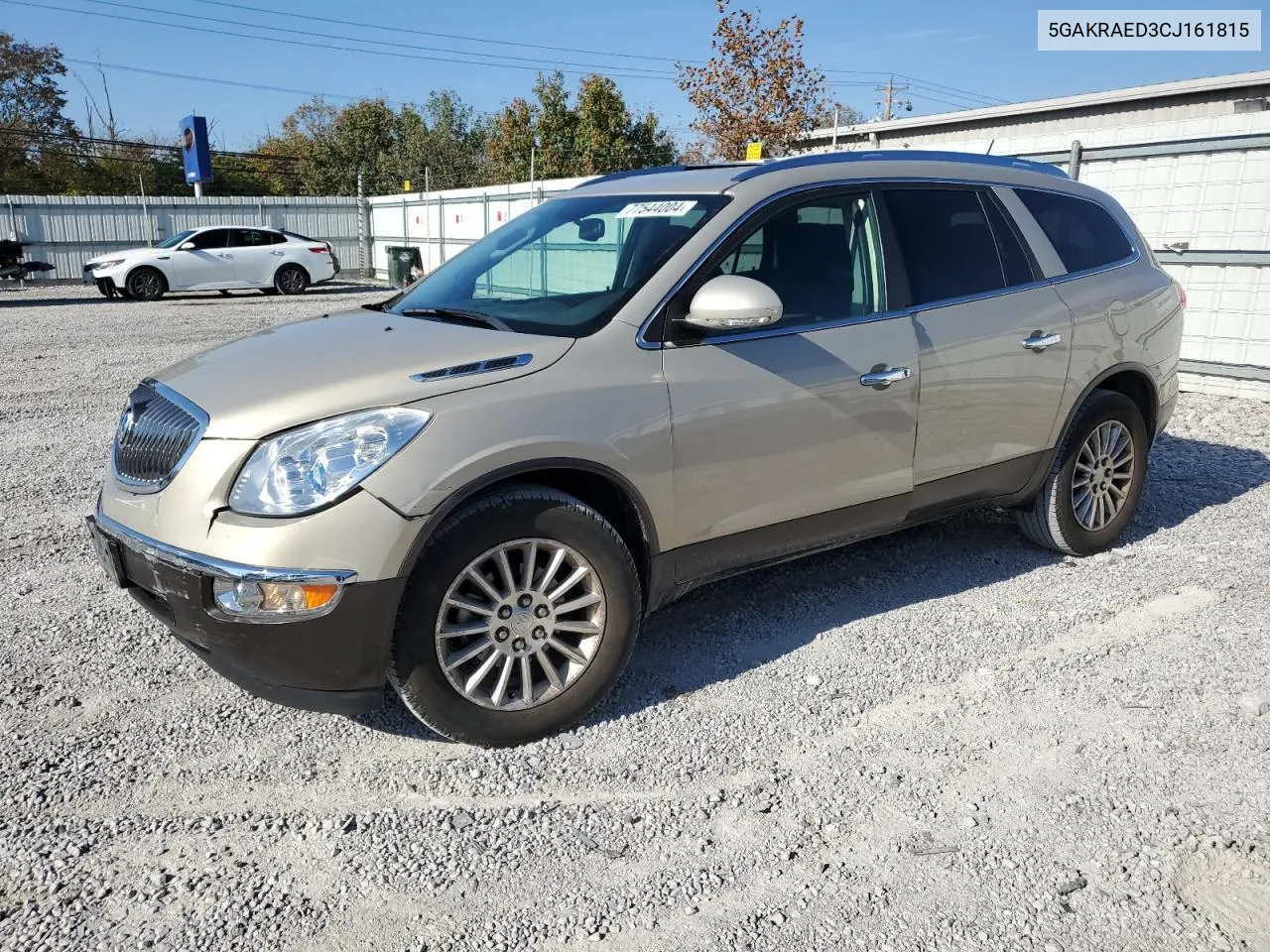 2012 Buick Enclave VIN: 5GAKRAED3CJ161815 Lot: 77544004