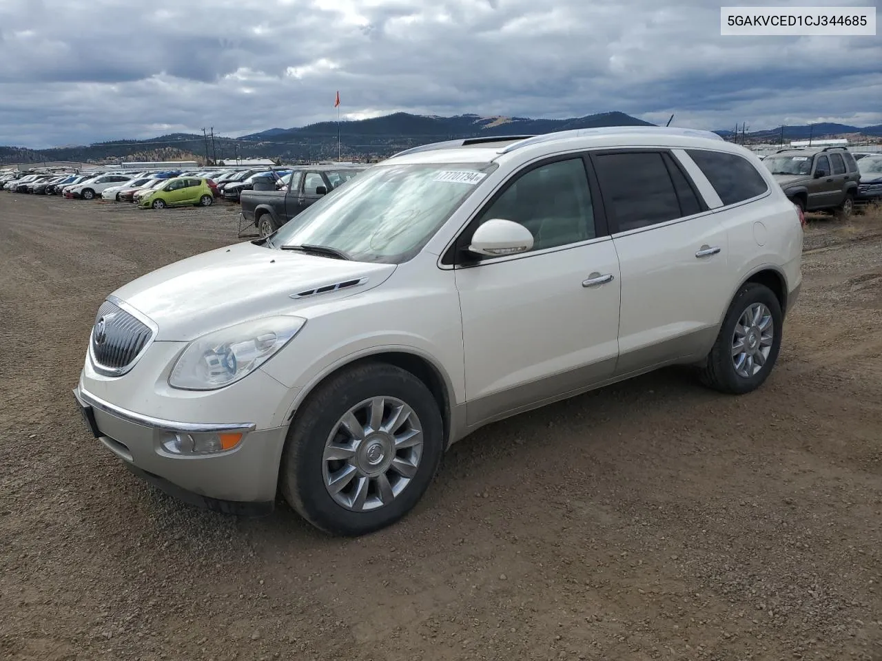 2012 Buick Enclave VIN: 5GAKVCED1CJ344685 Lot: 77707794