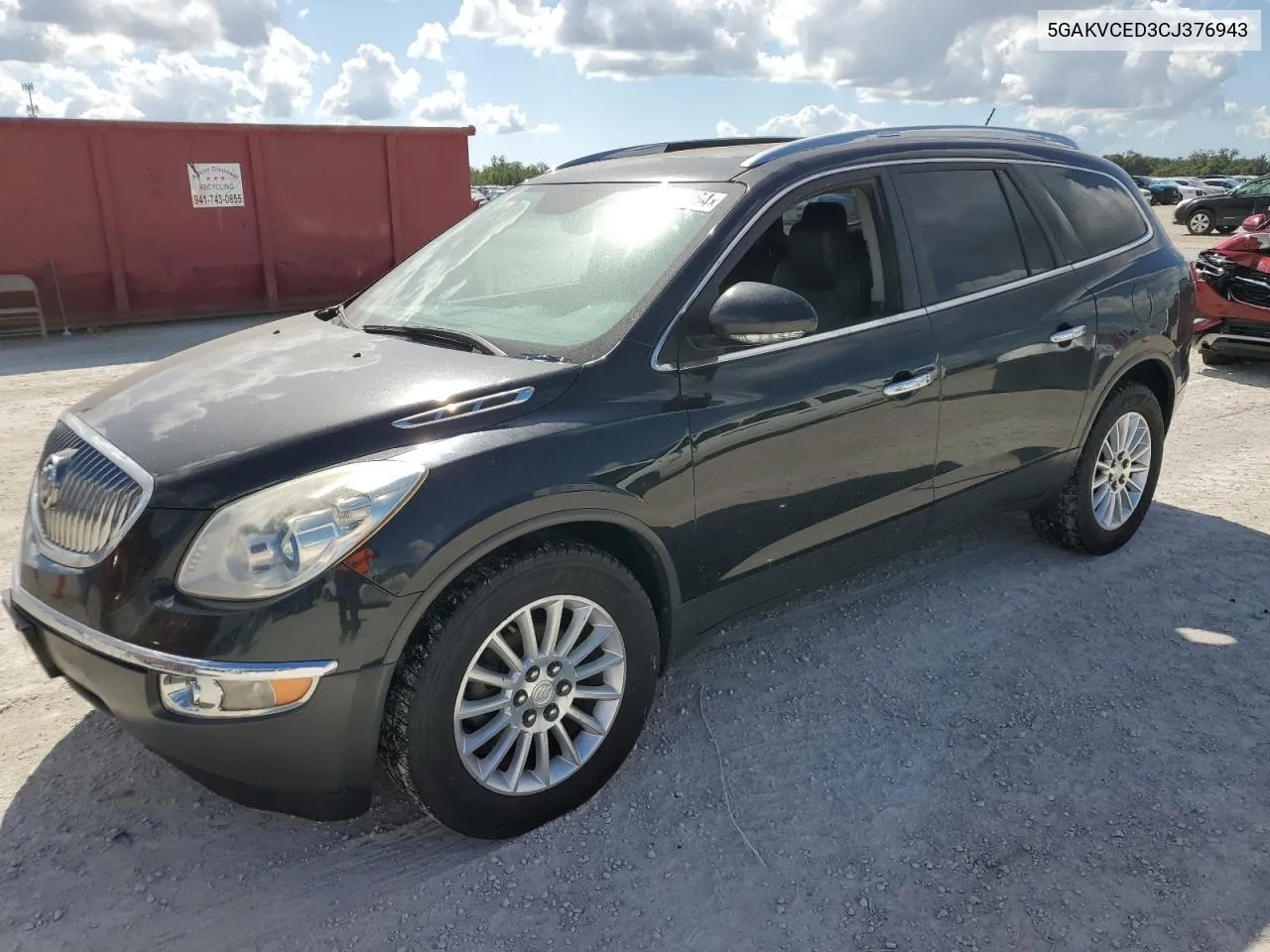 2012 Buick Enclave VIN: 5GAKVCED3CJ376943 Lot: 80374564