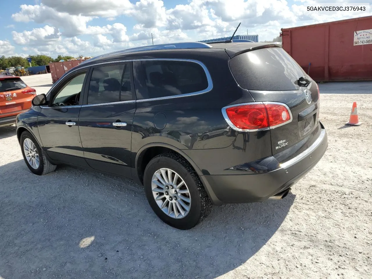 2012 Buick Enclave VIN: 5GAKVCED3CJ376943 Lot: 80374564