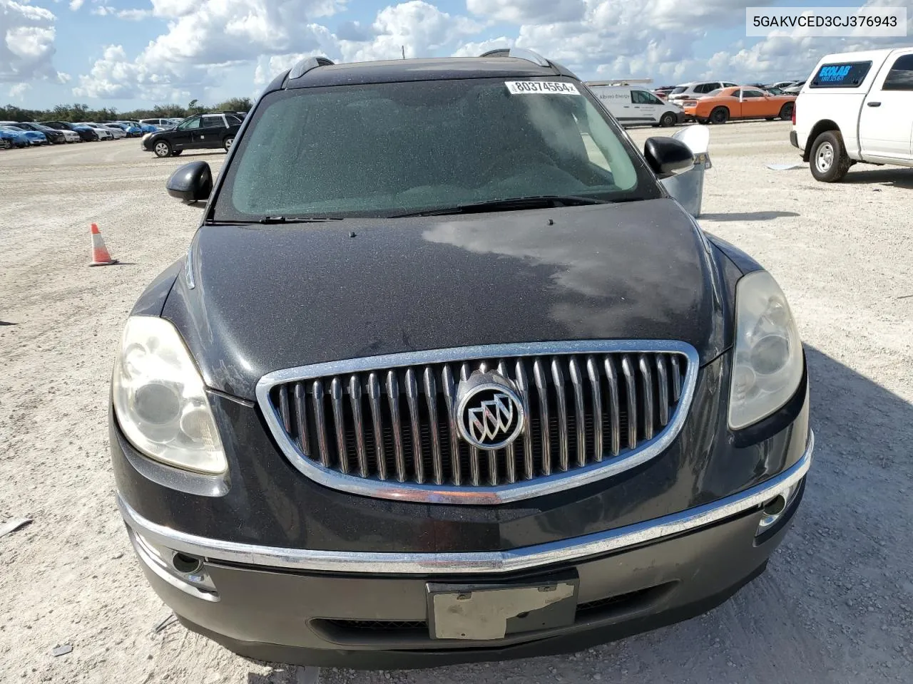 2012 Buick Enclave VIN: 5GAKVCED3CJ376943 Lot: 80374564