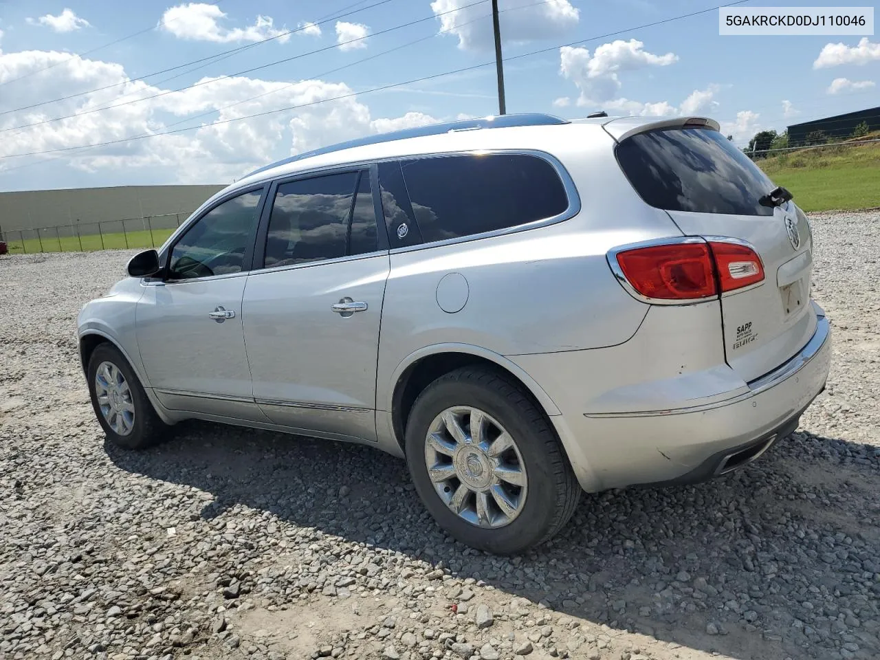 2013 Buick Enclave VIN: 5GAKRCKD0DJ110046 Lot: 72225704