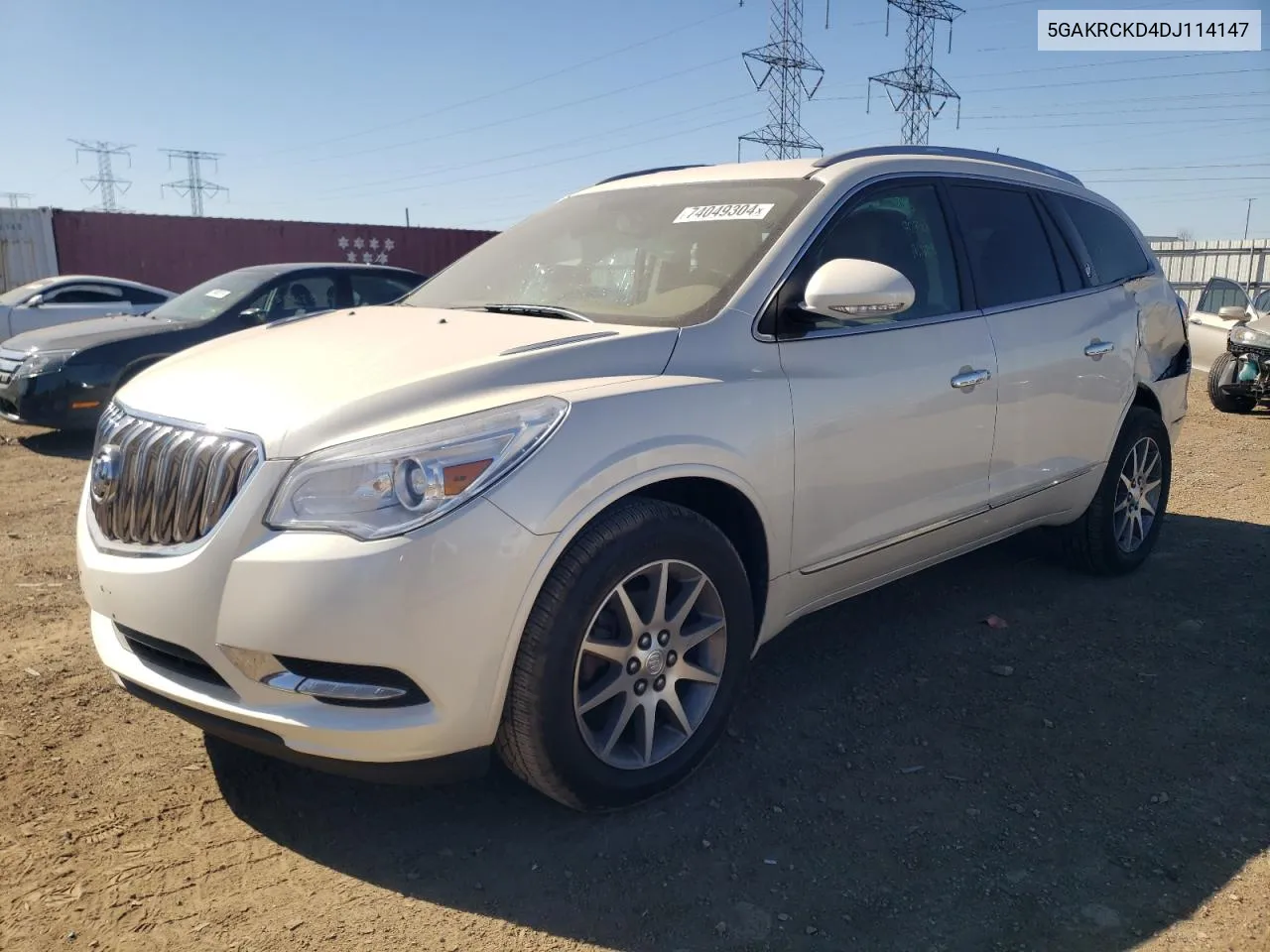 2013 Buick Enclave VIN: 5GAKRCKD4DJ114147 Lot: 74049304