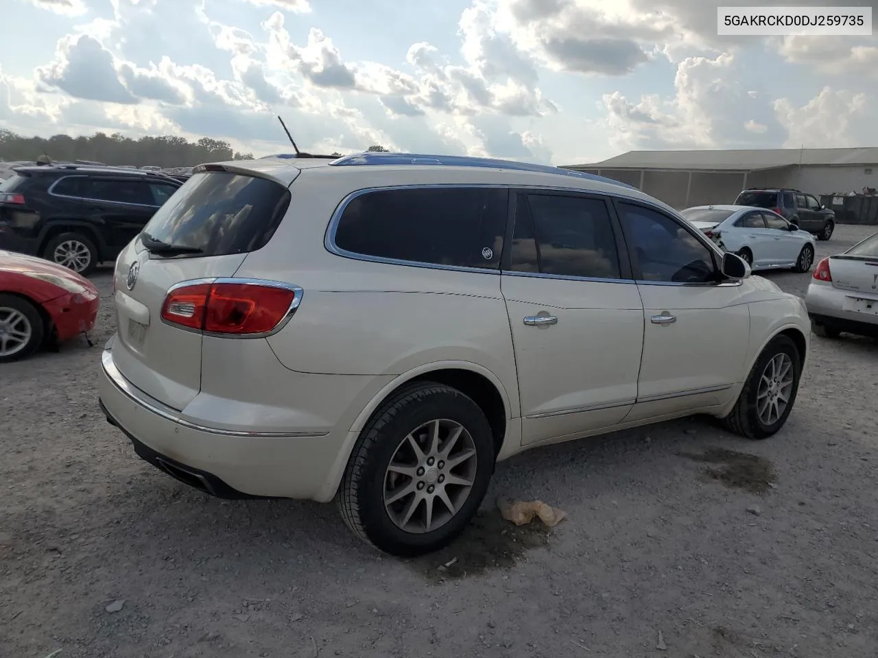 2013 Buick Enclave VIN: 5GAKRCKD0DJ259735 Lot: 74082694