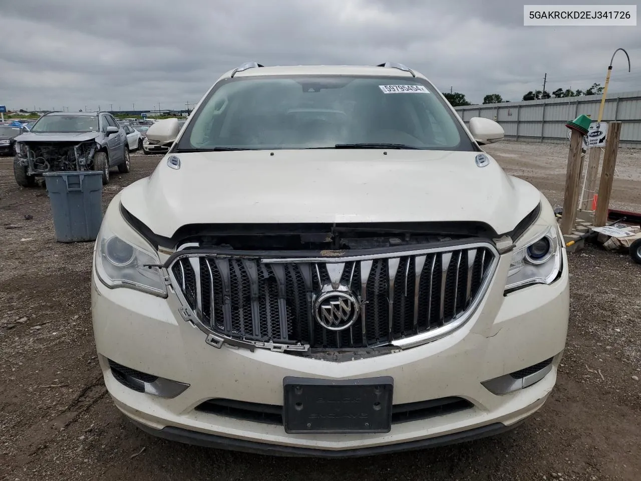 2014 Buick Enclave VIN: 5GAKRCKD2EJ341726 Lot: 59795454