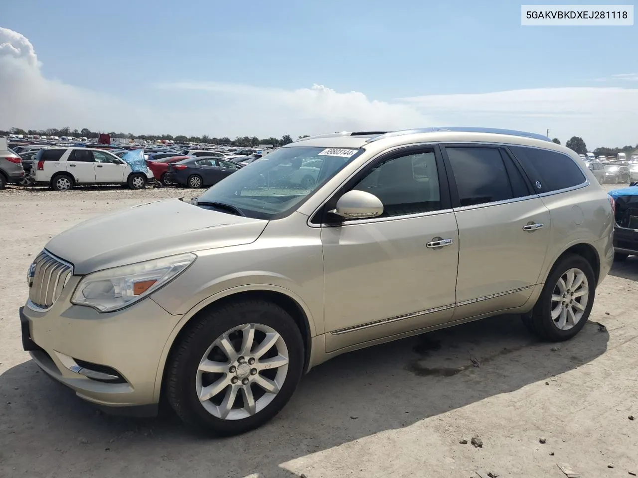 2014 Buick Enclave VIN: 5GAKVBKDXEJ281118 Lot: 69803144