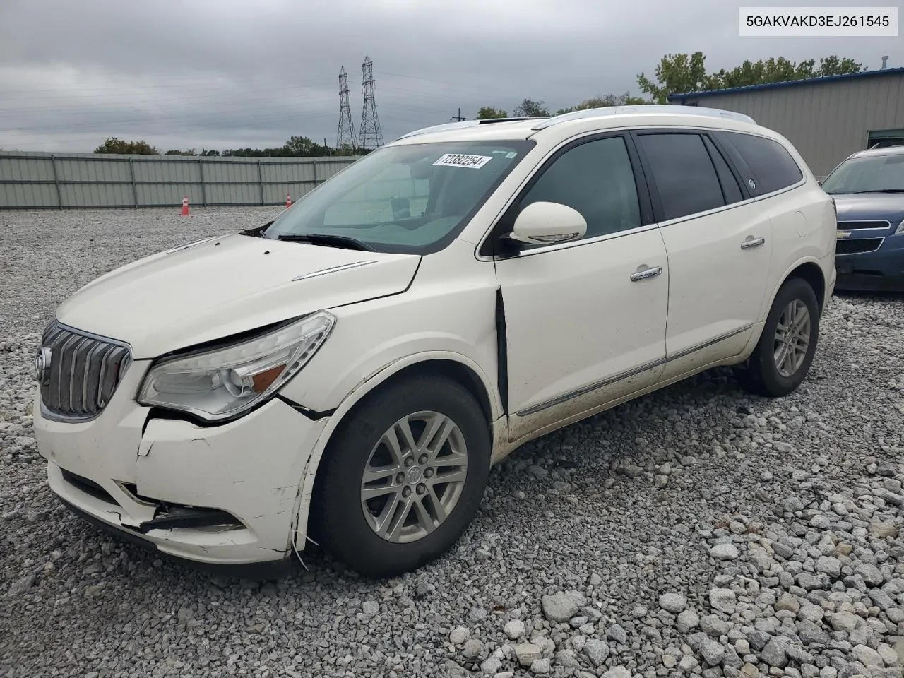 2014 Buick Enclave VIN: 5GAKVAKD3EJ261545 Lot: 72382254