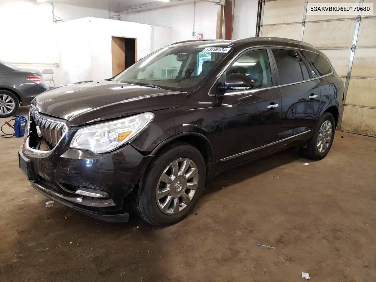 2014 Buick Enclave VIN: 5GAKVBKD6EJ170680 Lot: 73396924