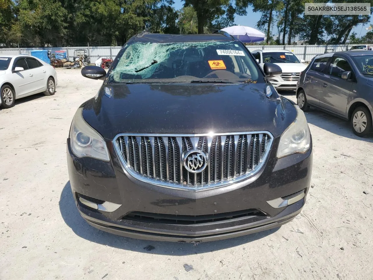 2014 Buick Enclave VIN: 5GAKRBKD5EJ138565 Lot: 74006164