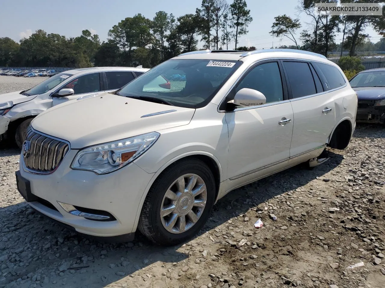 2014 Buick Enclave VIN: 5GAKRCKD2EJ133409 Lot: 74442224