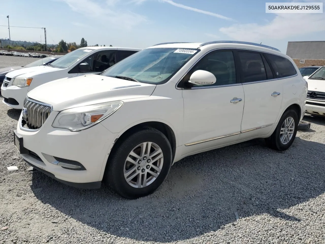 2014 Buick Enclave VIN: 5GAKRAKD9EJ129555 Lot: 74960334