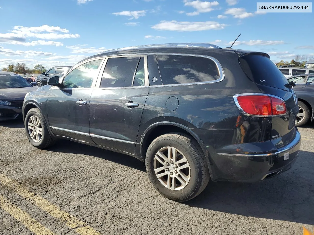 2014 Buick Enclave VIN: 5GAKRAKD0EJ292434 Lot: 75766824