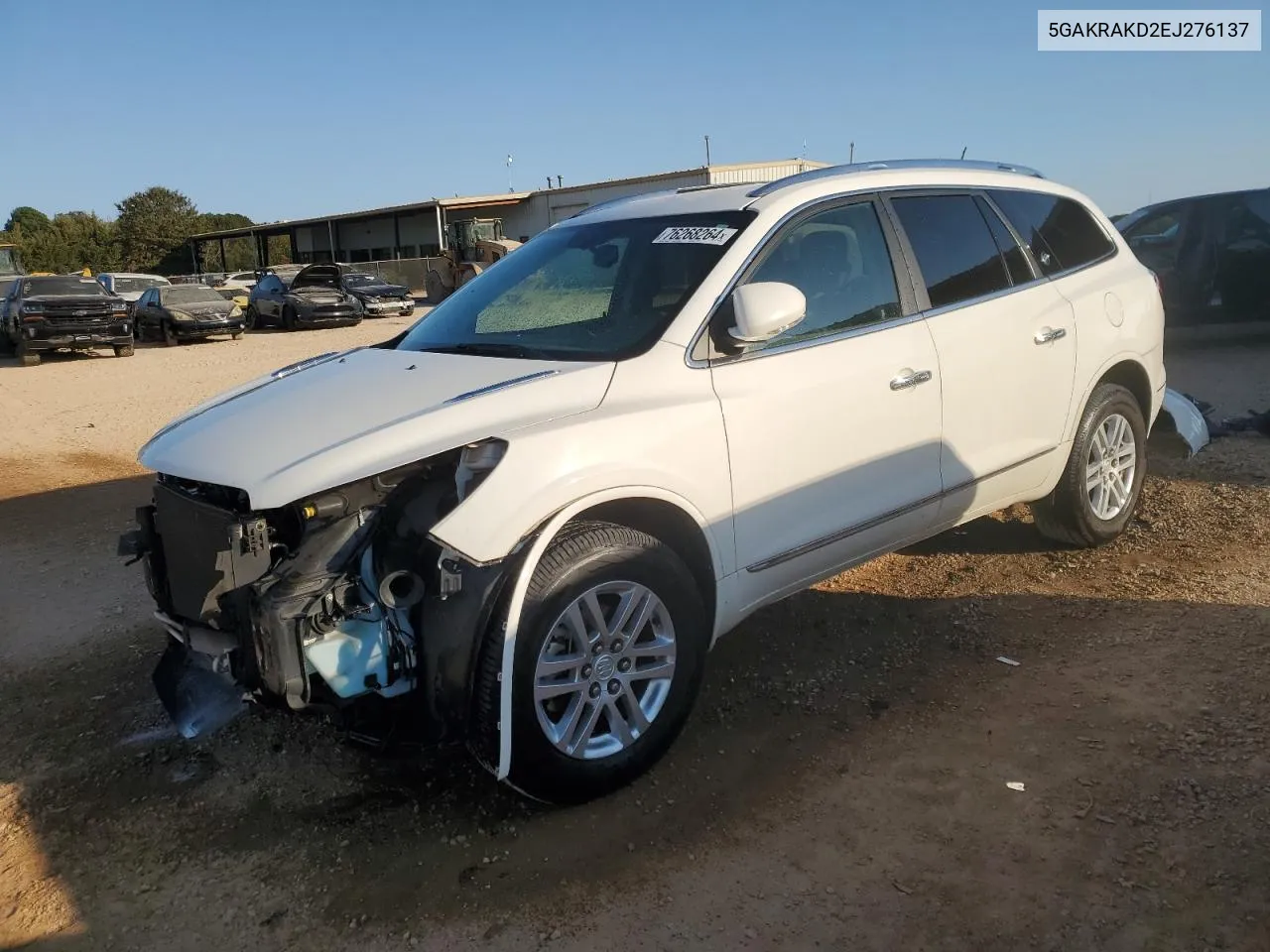 2014 Buick Enclave VIN: 5GAKRAKD2EJ276137 Lot: 76268264