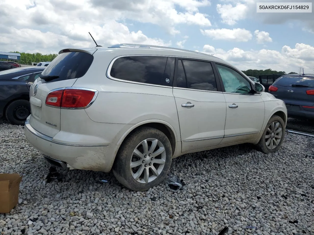 2015 Buick Enclave VIN: 5GAKRCKD6FJ154829 Lot: 55084384