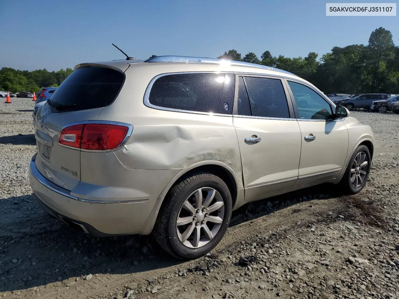 2015 Buick Enclave VIN: 5GAKVCKD6FJ351107 Lot: 57544974