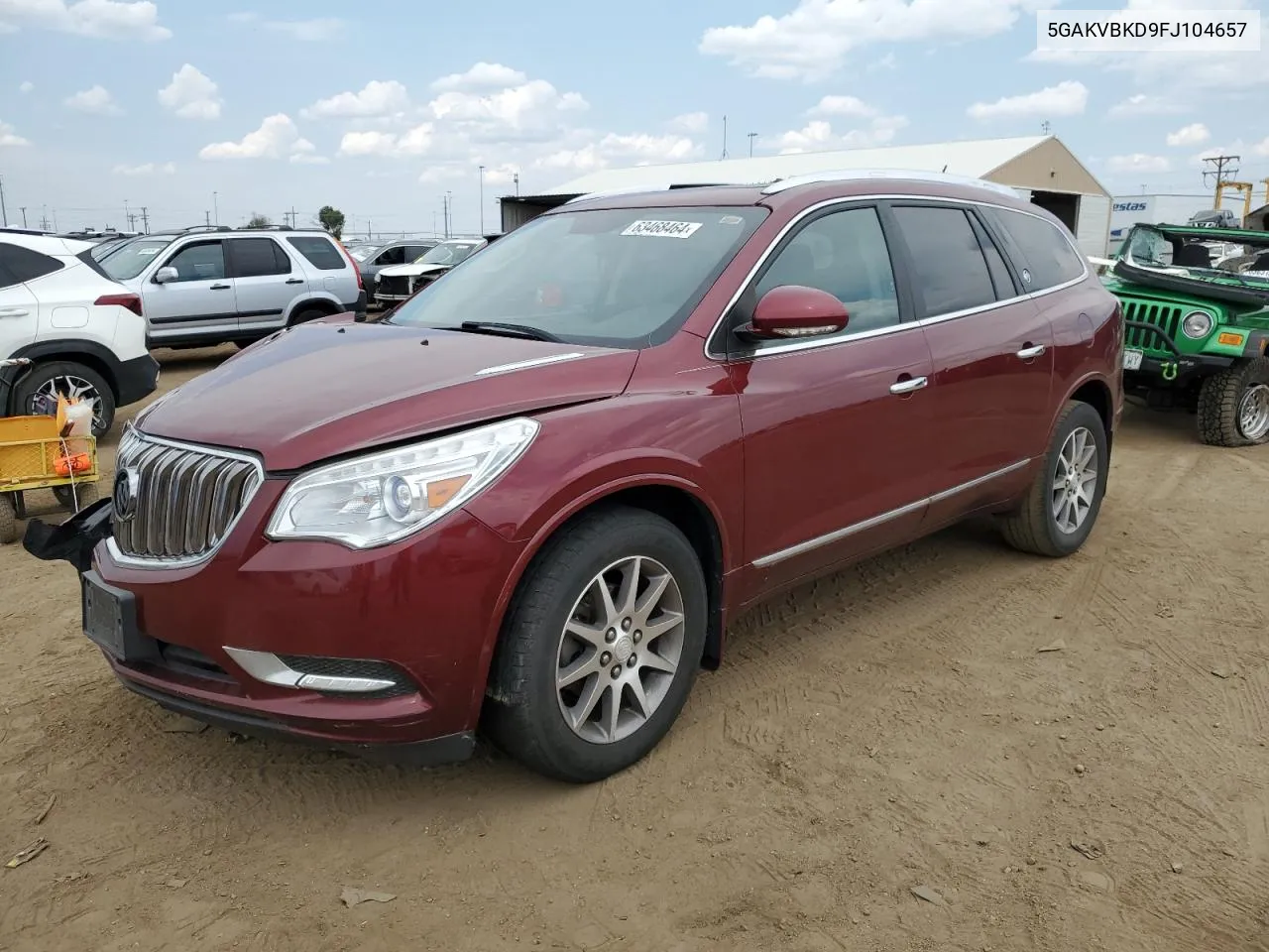 2015 Buick Enclave VIN: 5GAKVBKD9FJ104657 Lot: 63468464