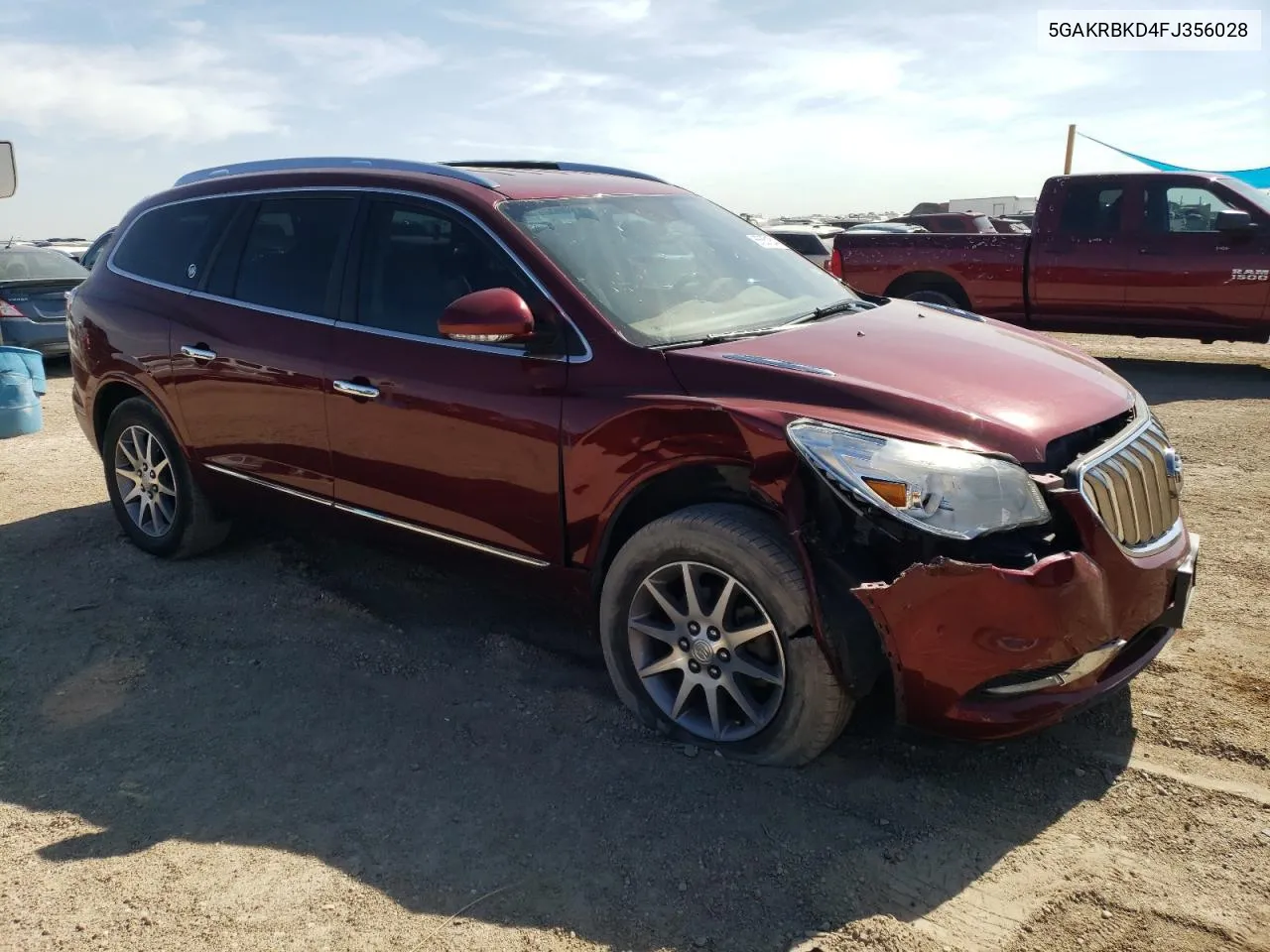 2015 Buick Enclave VIN: 5GAKRBKD4FJ356028 Lot: 66551844