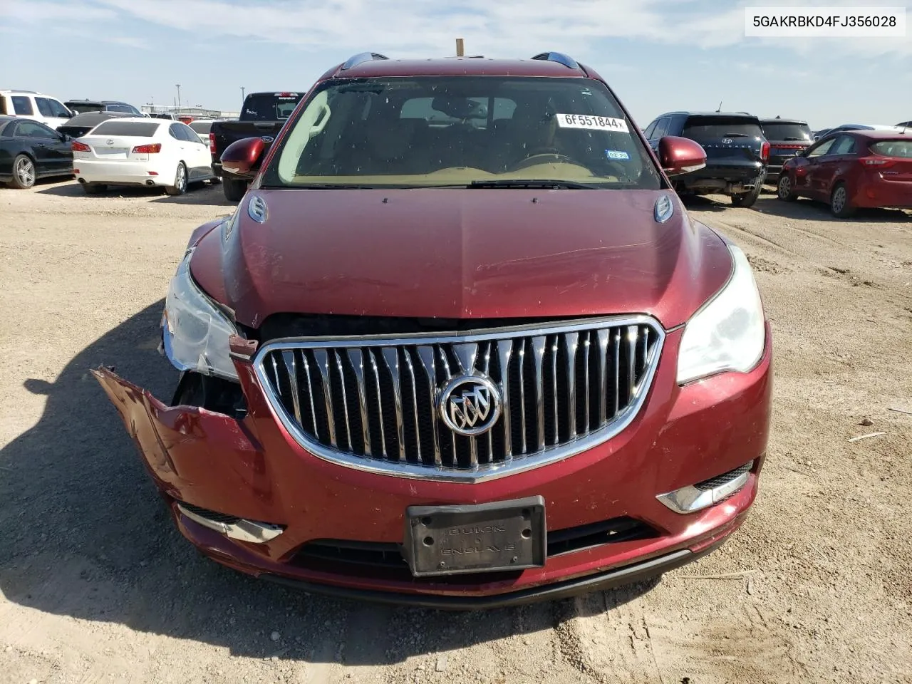 2015 Buick Enclave VIN: 5GAKRBKD4FJ356028 Lot: 66551844