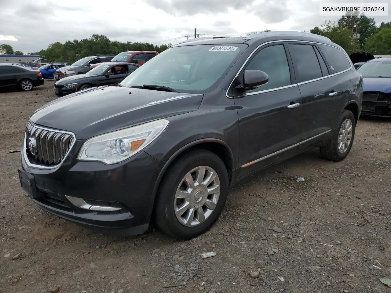 2015 Buick Enclave VIN: 5GAKVBKD9FJ326244 Lot: 69341334