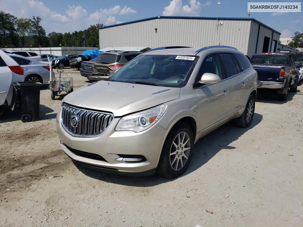 2015 Buick Enclave VIN: 5GAKRBKD5FJ143234 Lot: 69387824