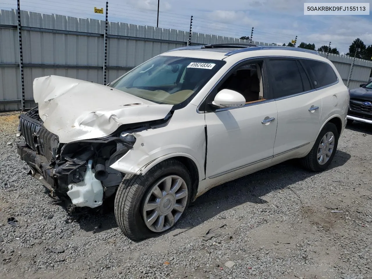 2015 Buick Enclave VIN: 5GAKRBKD9FJ155113 Lot: 69624834