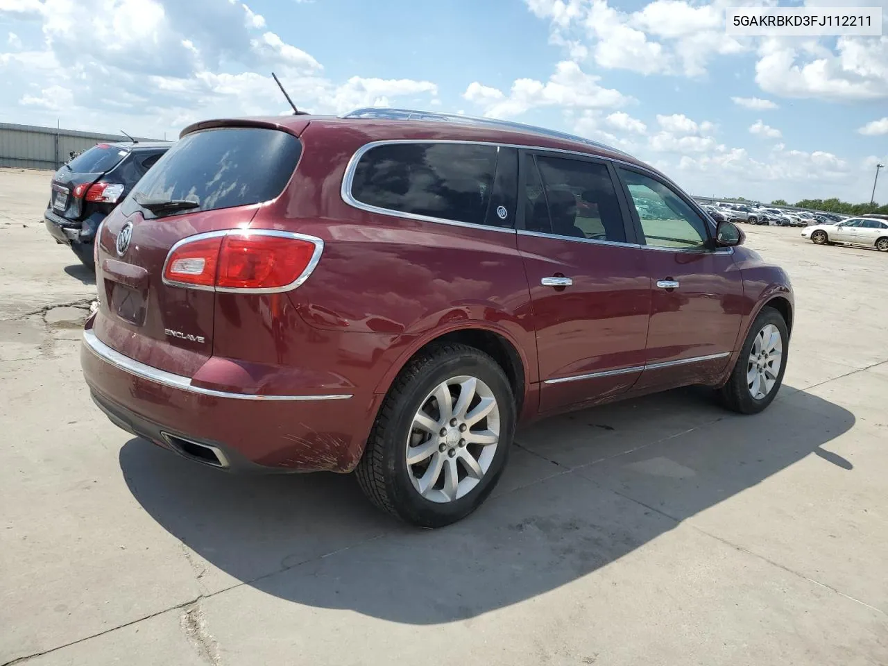 2015 Buick Enclave VIN: 5GAKRBKD3FJ112211 Lot: 69701254