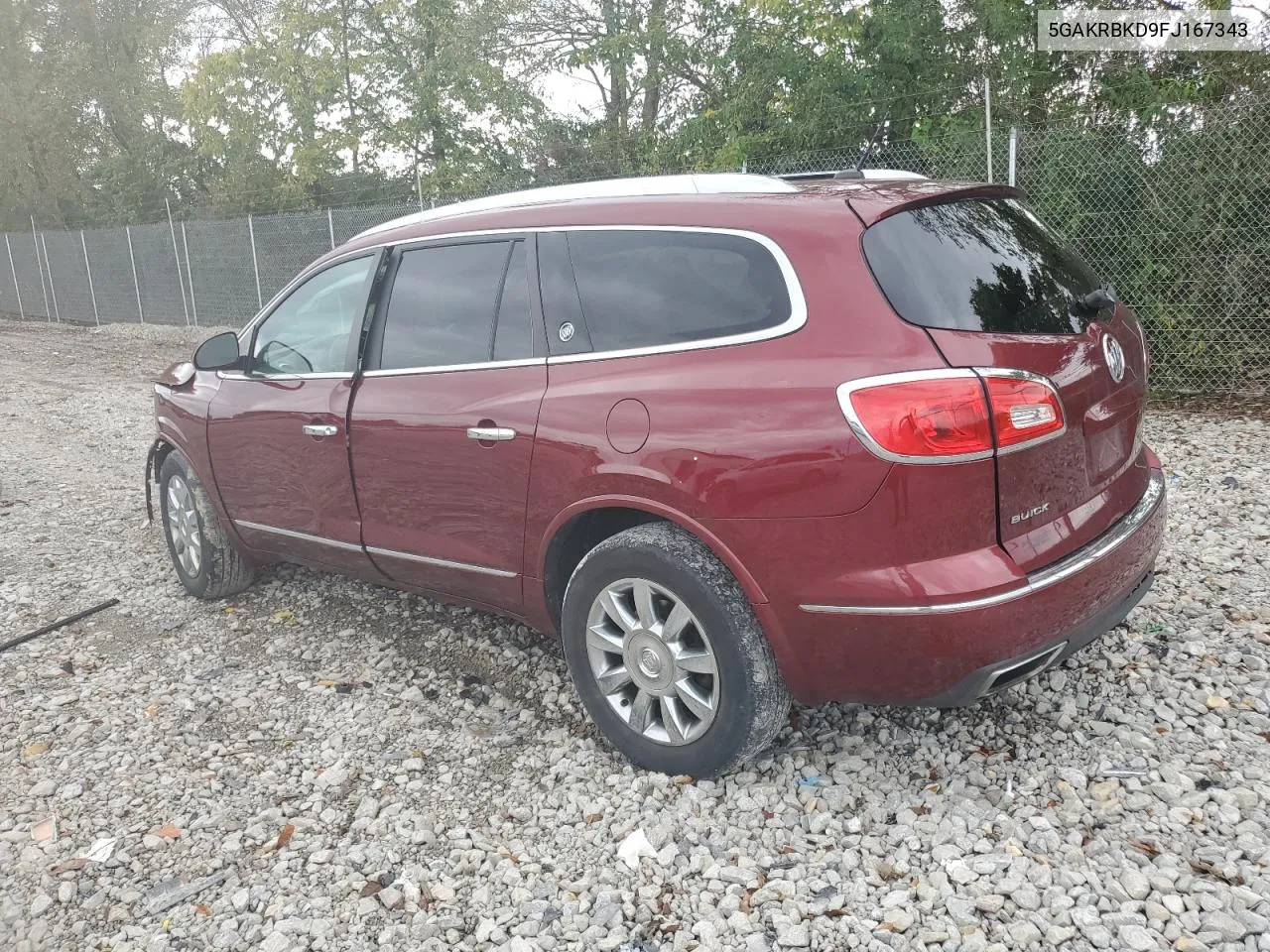 2015 Buick Enclave VIN: 5GAKRBKD9FJ167343 Lot: 73084364