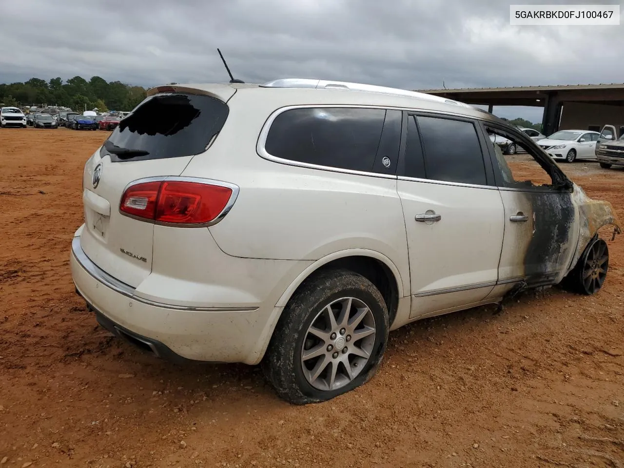 2015 Buick Enclave VIN: 5GAKRBKD0FJ100467 Lot: 73615714