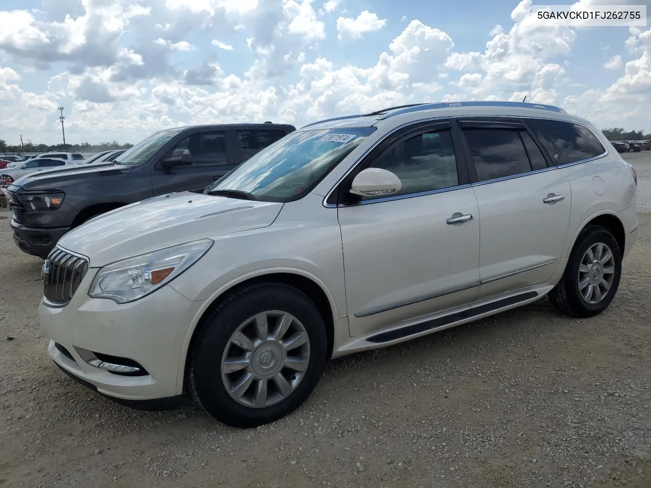 2015 Buick Enclave VIN: 5GAKVCKD1FJ262755 Lot: 73871974