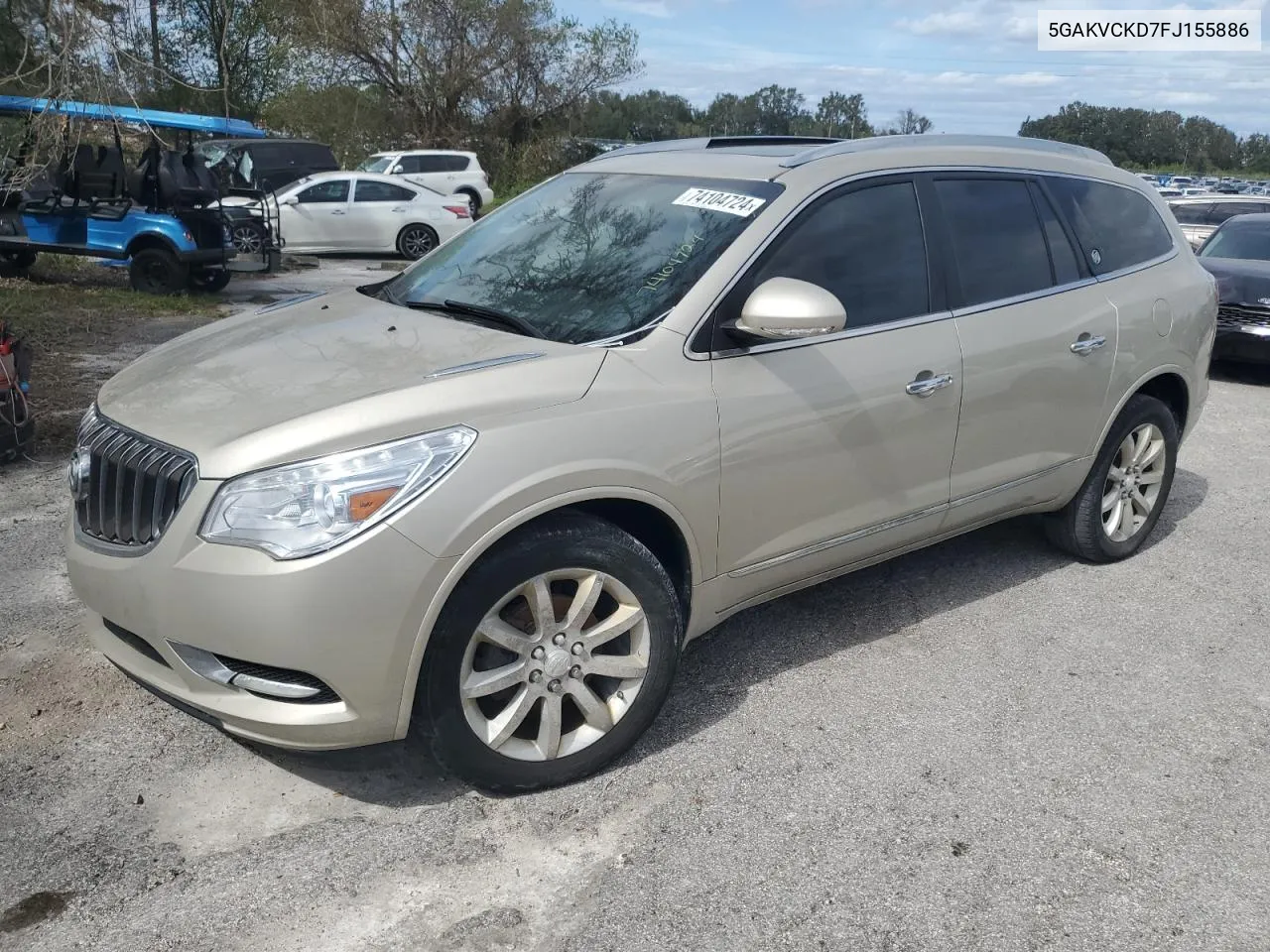 2015 Buick Enclave VIN: 5GAKVCKD7FJ155886 Lot: 74104724