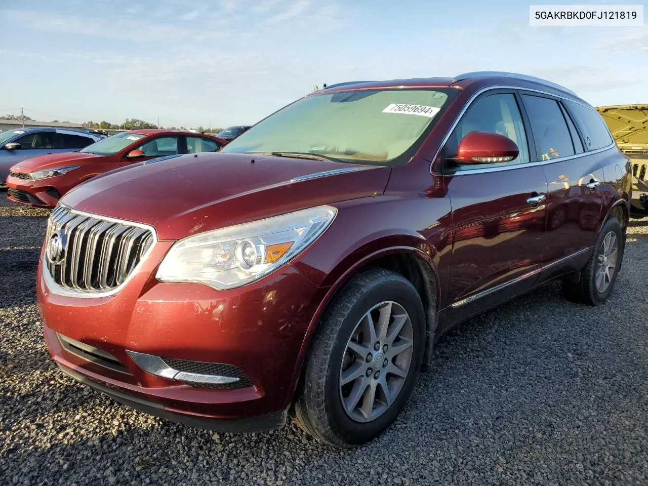 2015 Buick Enclave VIN: 5GAKRBKD0FJ121819 Lot: 75059694