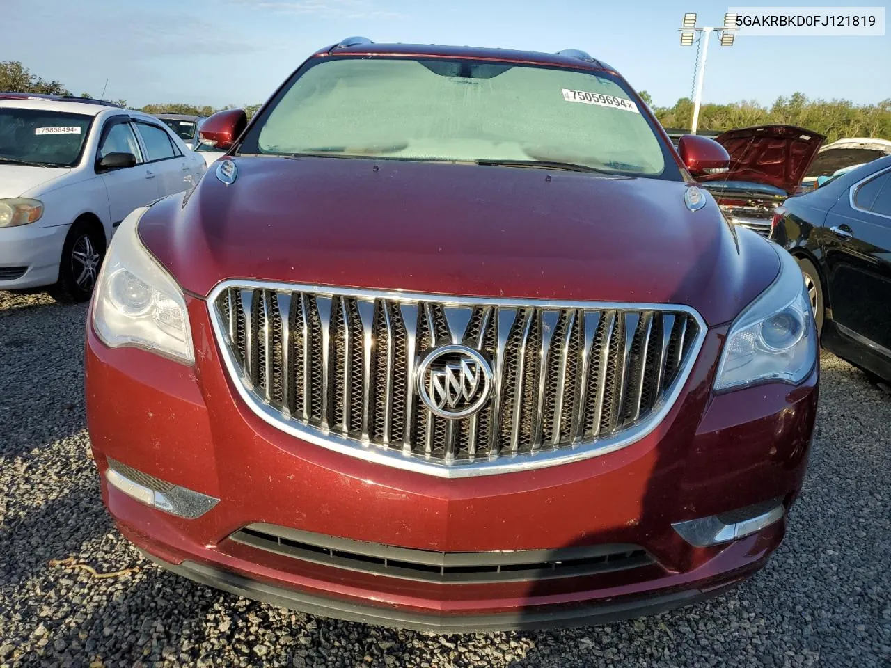 2015 Buick Enclave VIN: 5GAKRBKD0FJ121819 Lot: 75059694