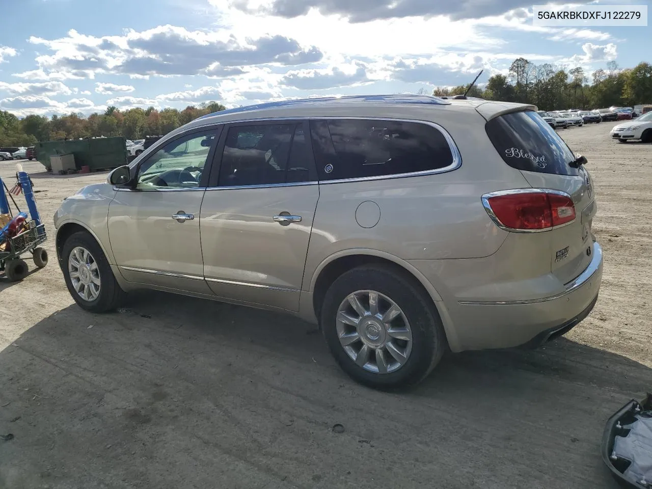 2015 Buick Enclave VIN: 5GAKRBKDXFJ122279 Lot: 75102474