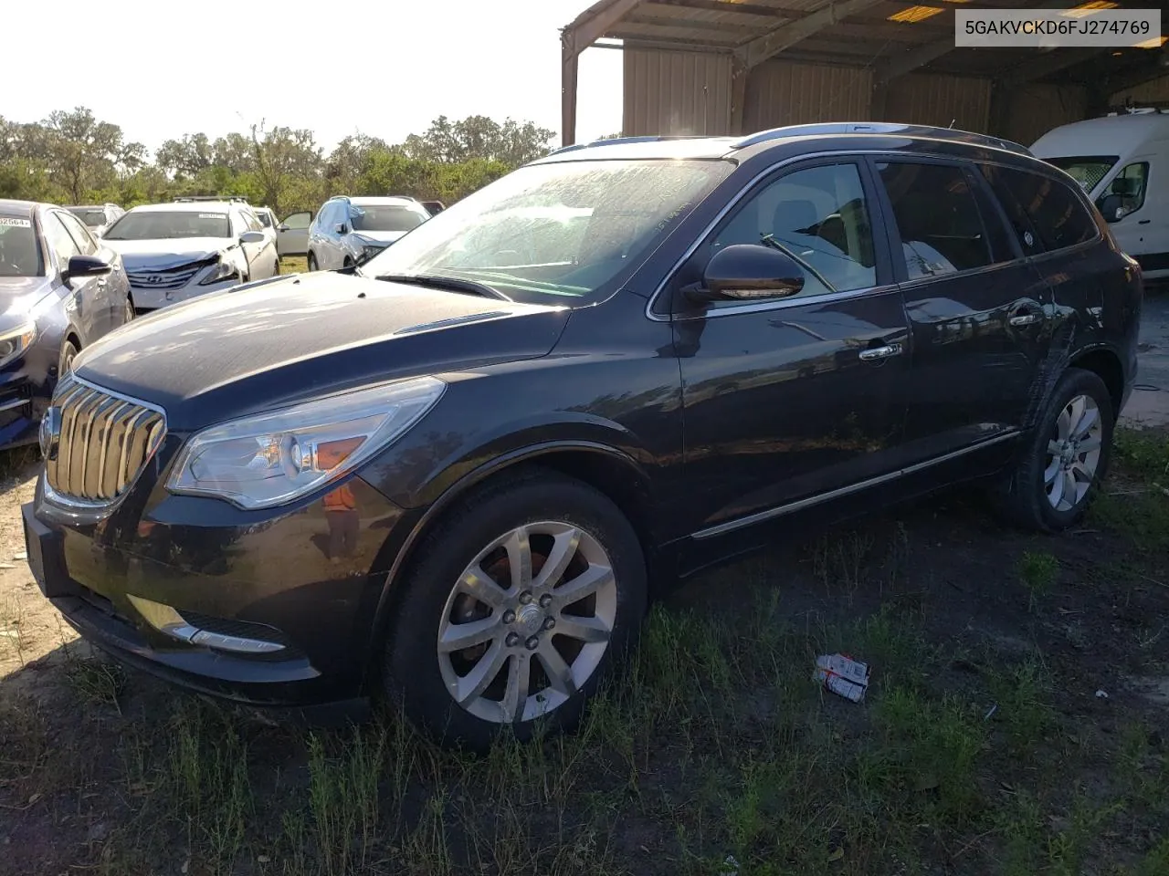 2015 Buick Enclave VIN: 5GAKVCKD6FJ274769 Lot: 75108174