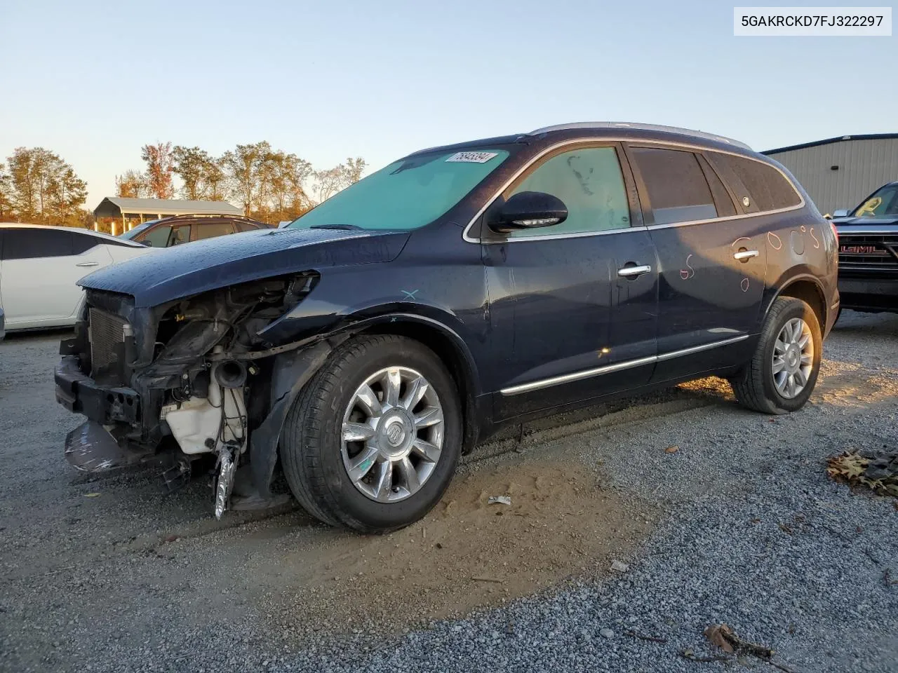 2015 Buick Enclave VIN: 5GAKRCKD7FJ322297 Lot: 75845394