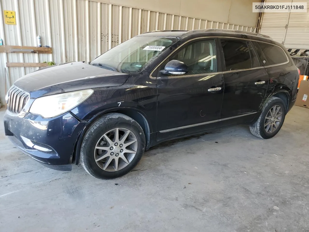 2015 Buick Enclave VIN: 5GAKRBKD1FJ111848 Lot: 75989004