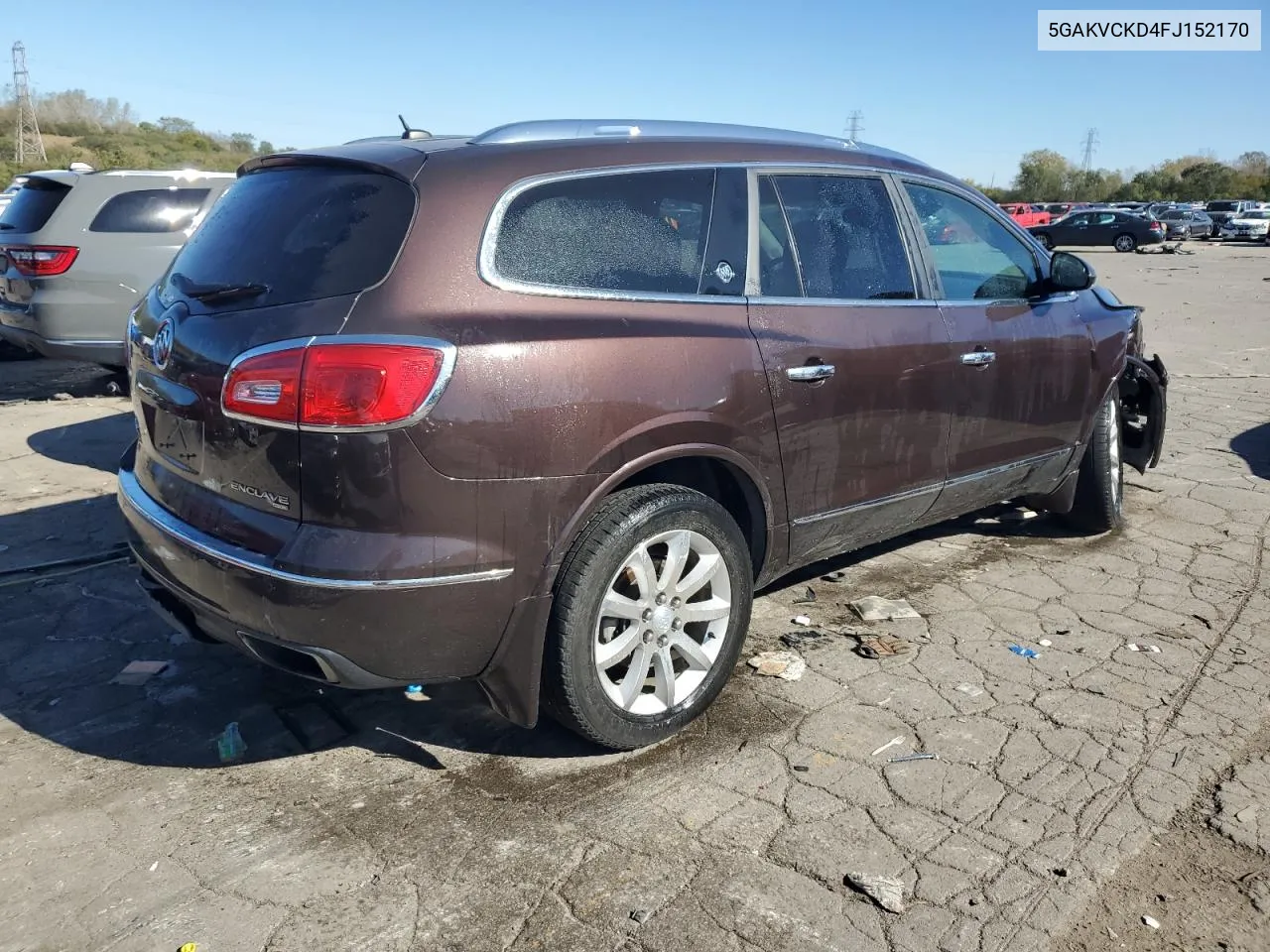 2015 Buick Enclave VIN: 5GAKVCKD4FJ152170 Lot: 76009044