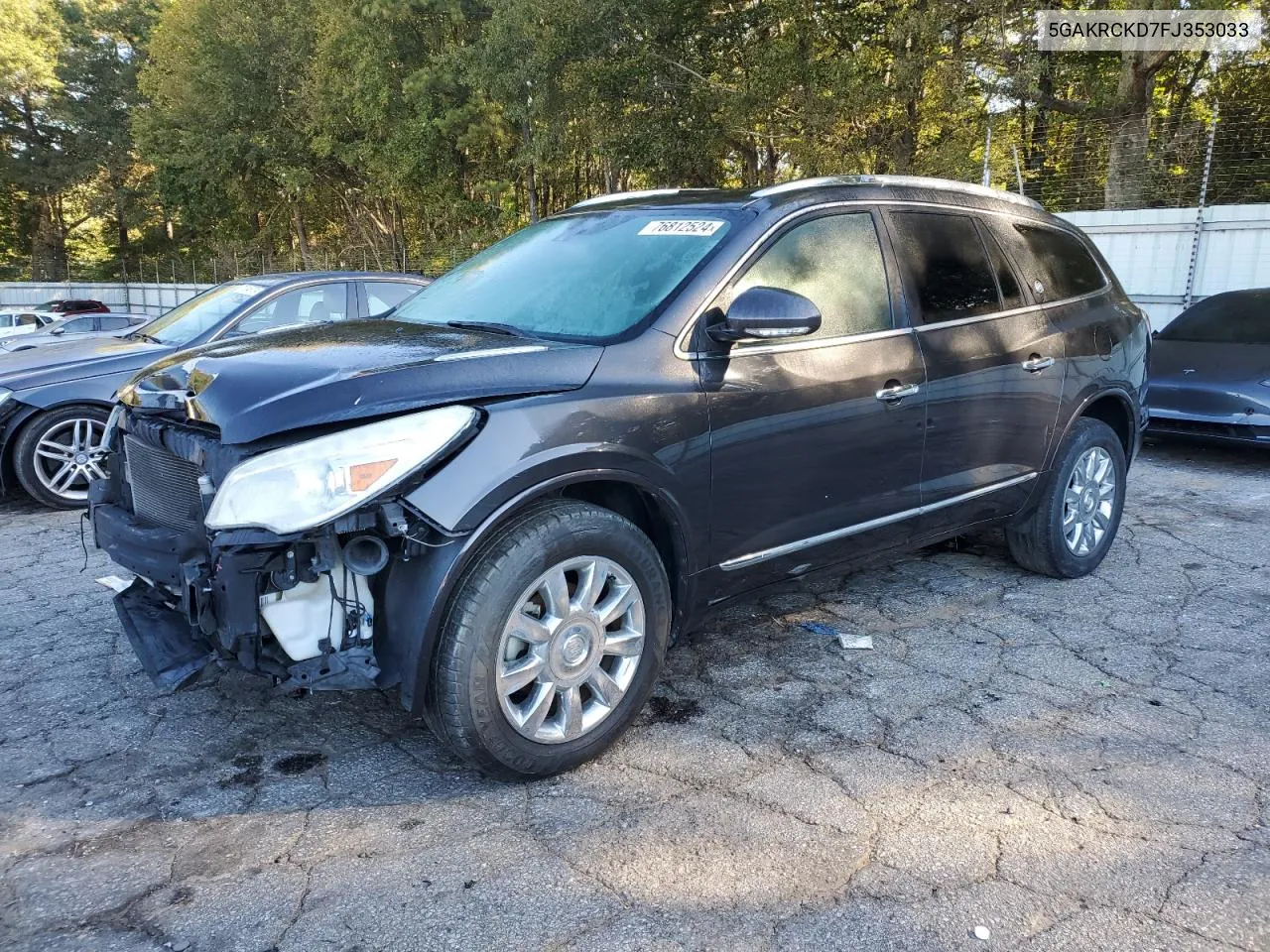 2015 Buick Enclave VIN: 5GAKRCKD7FJ353033 Lot: 76812524