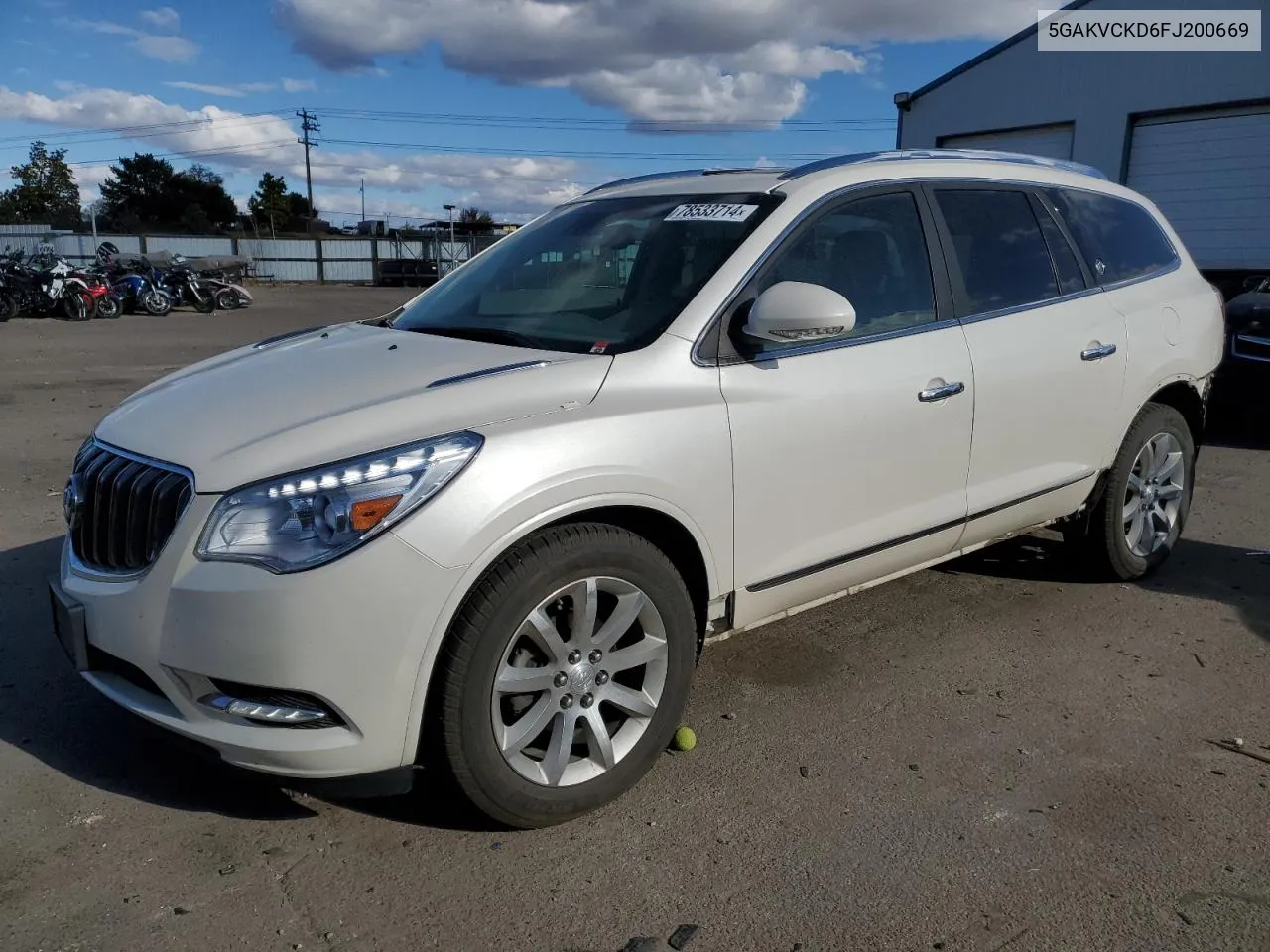 2015 Buick Enclave VIN: 5GAKVCKD6FJ200669 Lot: 78533714