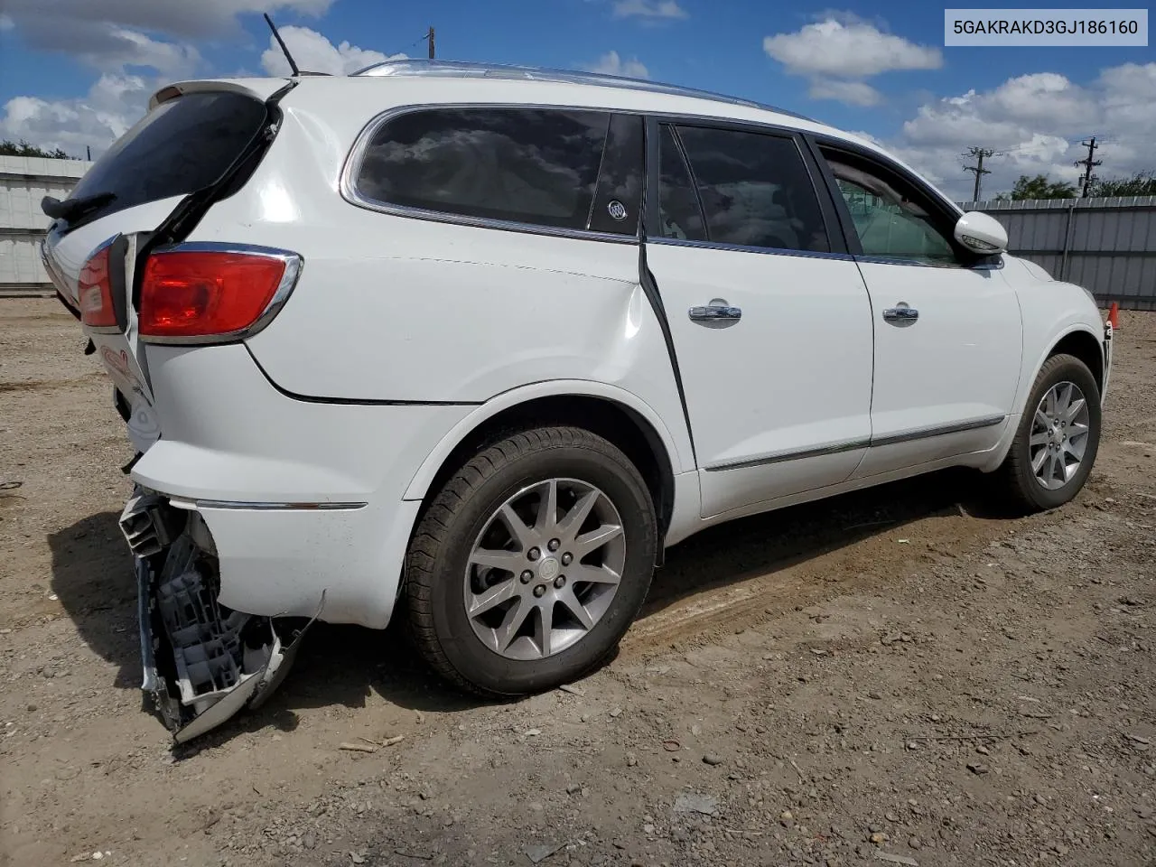 2016 Buick Enclave VIN: 5GAKRAKD3GJ186160 Lot: 59503114