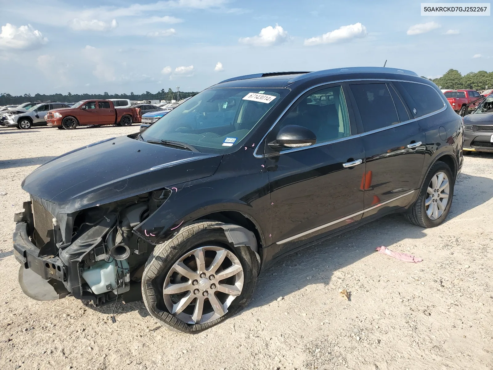 2016 Buick Enclave VIN: 5GAKRCKD7GJ252267 Lot: 67143014