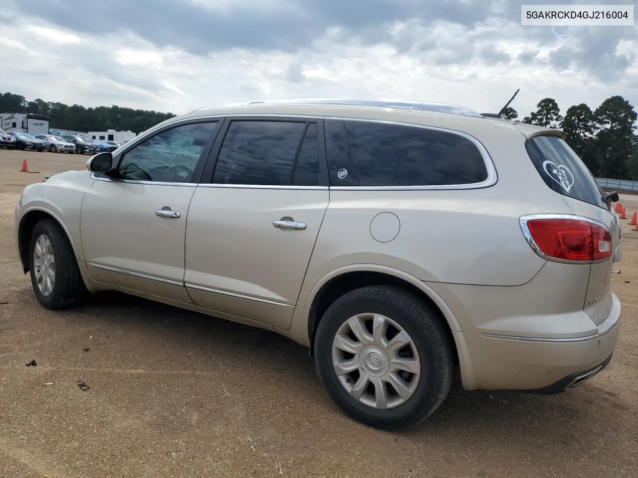 2016 Buick Enclave VIN: 5GAKRCKD4GJ216004 Lot: 70804754