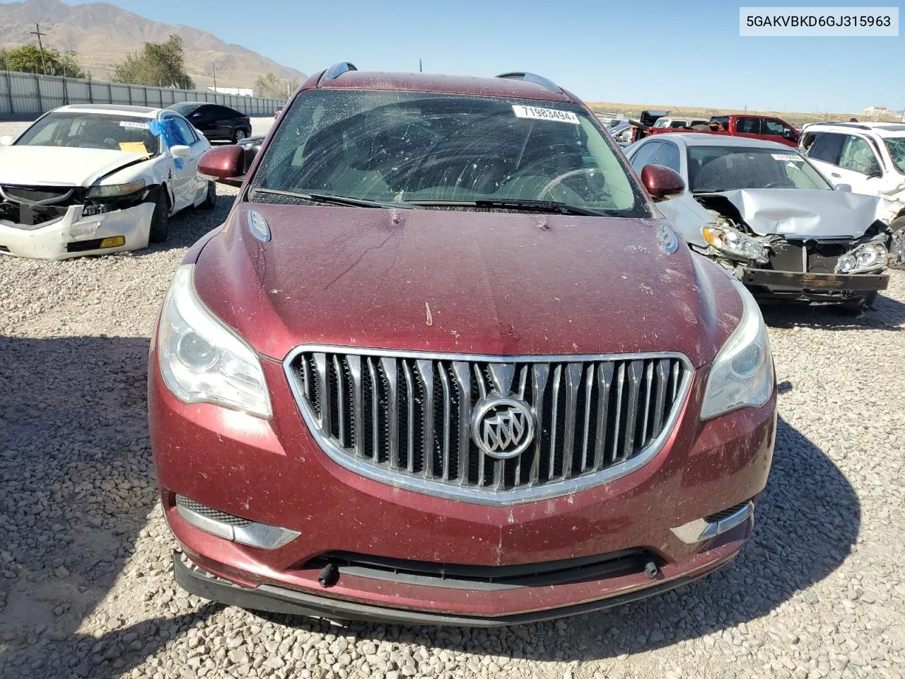 5GAKVBKD6GJ315963 2016 Buick Enclave