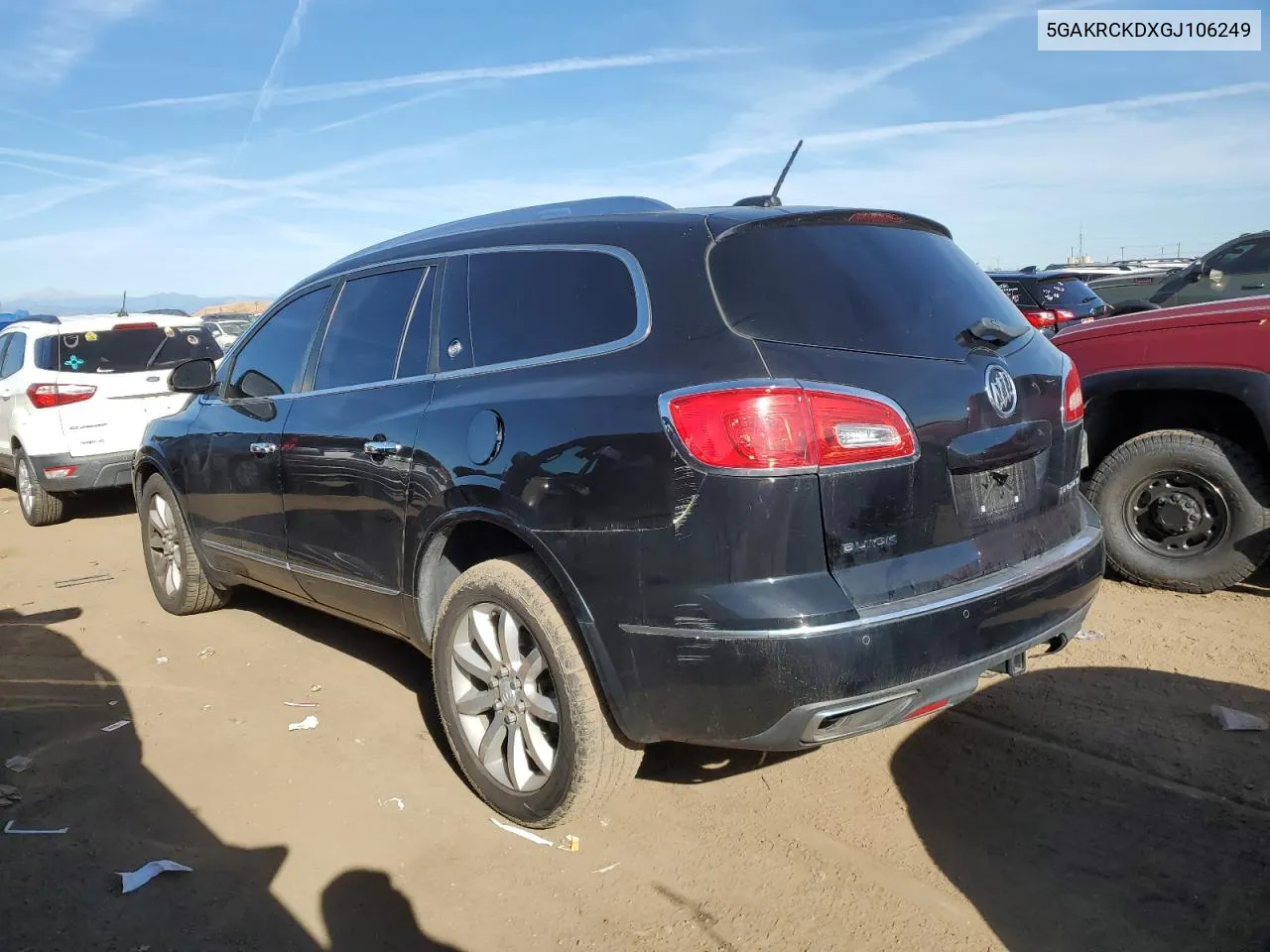 2016 Buick Enclave VIN: 5GAKRCKDXGJ106249 Lot: 73011004